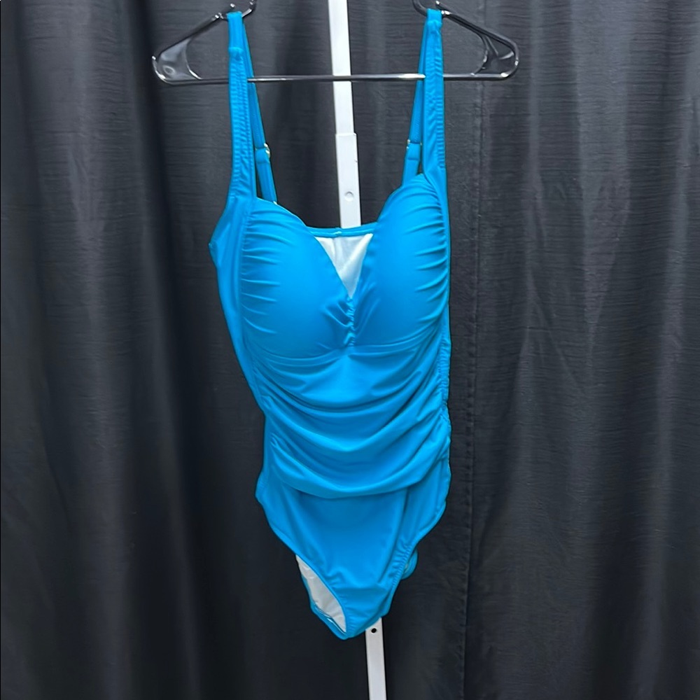 Vibrant Teal One-Piece Swimsuit